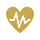 Heart with heartbeat line